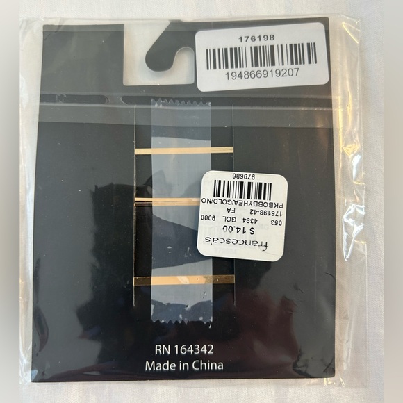 NWT Francesca’s Heart Bobby Pin BUNDLE (Set of 2/Unopened) - Picture 5 of 11